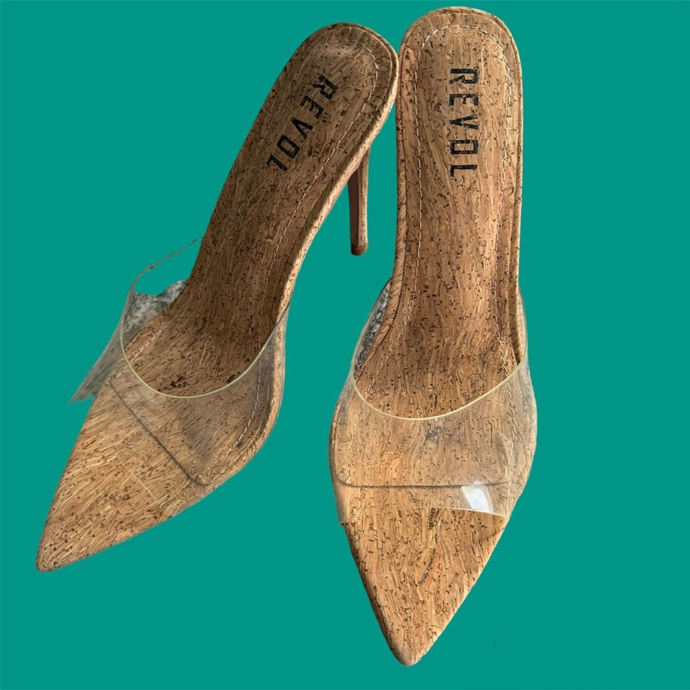 Revol “Melrose” cork heels, Size 7.5